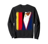 Germany American Samoa Half Flag German American Samoan Sweatshirt