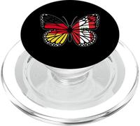 Germany and Peru Mix Butterfly Half German Peruvian Roots PopSockets PopGrip for MagSafe