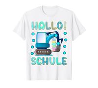 Germany Back to School German Kids Boys Girls Excavator T-Shirt