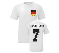 Germany Bastian Schweinsteiger National Hero Tee in White | Size: Medium Germany White M
