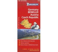 Germany, Benelux, Austria, Czech Republic - Michelin National Map 719