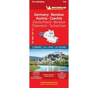 Germany, Benelux, Austria, Czech Republic - Michelin National Map 719