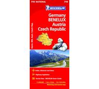 Germany, Benelux, Austria, Czech Republic - Michelin National Map 719: Map