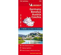 Germany, Benelux, Austria, Czech Republic - Michelin National Map 719