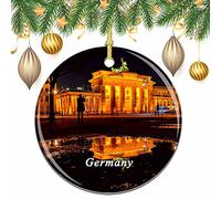 Germany Berlin Brandenburg Gate Christmas Xmas Tree Ornament Decoration Wedding Hanging Pendant Decor City Travel Souvenir Collection