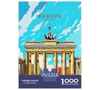 Germany Berlin Travel Travel Puzzle 1000 Pieces, Romantic City Break Scene, Decorative Artwork, Thick Cardboard Pieces, Birthday Gift for Home Décor Fans, 38x26cm/1000pcs