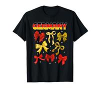 Germany Bow German Flag Apparel Women Girls Central Europe T-Shirt