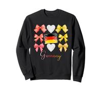 Germany Bow German Flag Souvenir Women Girls Central Europe Sweatshirt