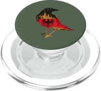 Germany Crow Raven Silhouette German Pride Bird Lover PopSockets PopGrip for MagSafe
