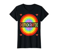 Germany Diversity Election Vote German Democracy Value Graphic T-Shirt, Women, Black, XL