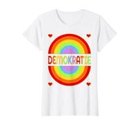 Germany Diversity Election Vote German Democracy Value Graphic T-Shirt, Women, White, XS