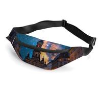 Germany Dresden During Twilight Hour Belt Bag for Women Men Waist Bag Pouch with Adjustable Strap
