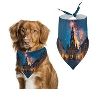 Germany Dresden During Twilight Hour Dog Bandana Adjustable Pet Scarf Bib Cute Triangle Handkerchief for Dogs Cats Gifts