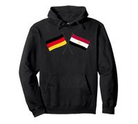 Germany Egypt Crossed Flags German Egyptian Friendship Pullover Hoodie