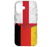 Germany & England Flags - German English Case for iPhone 16