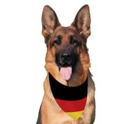 Germany Flag Bandanas for Large and Medium Pets, 30 x 70 cm, German Dog Velvet Banana, Scarf Bibs Puppies for Cat Pet