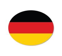 Germany Flag Car Sticker - German National Flag Decal, Proud German Heritage Badge - Premium Waterproof, Fade-Resistant, Bubble-Free Application Vinyl Skin - Vehicle, Laptop & Travel Use (DEU)