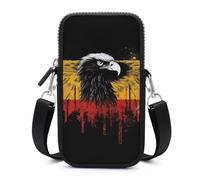 Germany Flag Eagle Cell Phone Bag with Detachable Strap, Aesthetic Mini Sling Bag Small Crossbody Bag for Phone