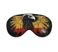 Germany Flag Eagle Eye Mask for Women & Men, Breathable & Adjustable Eye Cover, Ultra Soft Sleep Mask, Lightweight Travel Blindfold for Airplane, Nap, Night Sleeping