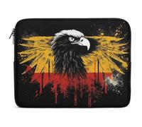 Germany Flag Eagle Laptop Sleeve 13inch Laptop Protective Case for Women Men Shockproof Computer Cover Portable Notebook Briefcases Computer Carrying Bag Lap Top Protector Compatible with Notebooks