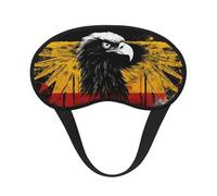 Germany Flag Eagle Sleep Mask for Side Sleeper, Blackout Sleep Eye Mask Comfortable Blindfold Eyeshade Soft Breathable Sleeping Mask with Elastic Strap Silk Eye Covers for Travel