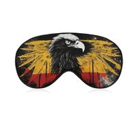 Germany Flag Eagle Sleep Mask for Women Men, Soft Eye Mask with Adjustable Strap for Sleeping, Light Blocking Travel Blindfold for Nap Comfortable Eye Cover for Home Office