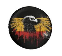 Germany Flag Eagle Universal Heavy Duty Oxford Cloth Waterproof Wheel Protector for SUV Truck RV Dust Snow Sun Protection 36 Inch