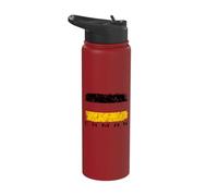 Germany Flag, German Pride, Germany Vacation, Germany Stainless Steel Insulated Water Bottle