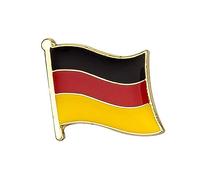 Germany Flag Lapel Pin - National Emblem Metal Badge - Deutschland Pride Souvenir Accessory - Size: 1.6cm x 1.9cm