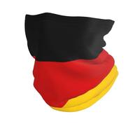 Germany Flag Pattern Multifunctional Elastic Neck Warmer Scarf Adjustable Balaclava Outdoor Essential Anti-Static Moisture-Wicking Police Military Use Windproof Warm Ski Mask