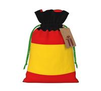Germany Flag Print Christmas Bag Drawstring Bags For Holiday Presents Xmas Sack Party Decor Gift