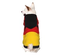 Germany Flag Print Dog Hoodie For Small Dogs, Warm, Soft, And Breathable Sweatshirt, Easy To Wear Jumper, Pet Winter Weather Coat Pullover