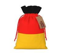 Germany Flag Print Gift Drawstring Bags Reusable For Winter Celebrations Party Favors Goodie Pouches