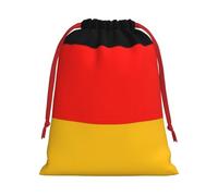 Germany Flag Print Gift Reusable Bag Drawstring Festive Birthday Presents Daily Storage Office Supplies