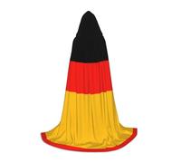 Germany Flag Print Hooded Cloak Teens Kids Adults Halloween Gothic Variety Carnival Cosplay Costume