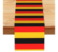 Germany Flag Print Linen-Like Table Runner Durable Dining Table Decor For Kitchen Offices Party 13x72 In