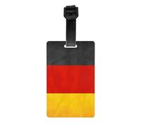 Germany Flag Print Luggage Tags Suitcases for Cruise Ships Airports Backpacks Travel Tags Set Labels