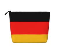 Germany Flag Print Makeup Bag Cute Cosmetic Bag for Women Makeup Pouch Travel Toiletry Bag for Lady