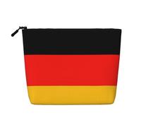 Germany Flag Print Makeup Bag Cute Cosmetic Bag for Women Makeup Pouch Travel Toiletry Bag for Lady