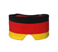 Germany Flag Print Sleep Eye and Ear Muffs Mask - Adjustable Yoga Travel Headband, Keep Warm Shading Comfortable Aid