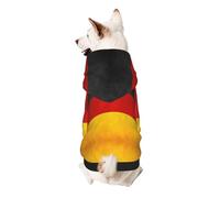 Germany Flag Print Small Dogs Warm Hoodie, Soft And Breathable Sweatshirt, Easy To Wear Jumper For Winter And Fall, Cold Weather Hooded Coat Pullover