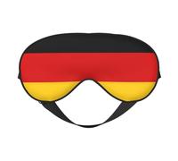 Germany Flag Print Soft Eye Mask – Comfortable Sleep, Blocks Light, Full Eye Coverage, Ideal for Travel, Meditation