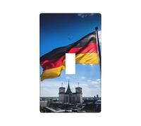 Germany Flag Print Switch Plate Covers,1 Gang Wall Plate Single Toggle Light Switch Cover Plate