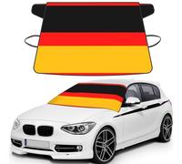 germany flag Print Universal Car Windshield Snow Cover, Front Window Protection Cover for SUVs, Trucks & Autos