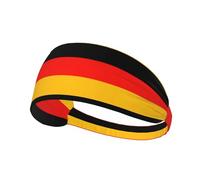 Germany Flag Printing One-Pack Comfortable Elastic Exercise Headband Athletic Band 4.3 * 13.4in Soft And Breathable ​