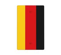 Germany Flag Single Toggle Blank Wall Plate Light Switch Cover Decorative 1 Gang for Kitchen Room Bathroom Size 11.4x7cm