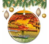 Germany German Corner Koblenz Christmas Xmas Tree Ornament Decoration Wedding Hanging Pendant Decor City Travel Souvenir Collection