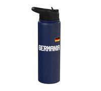 Germany - Germania with Flag on the Chest Stainless Steel Insulated Water Bottle