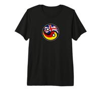 Germany & Great Britain - German British Flag Premium T-Shirt