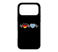Germany Greece Heartbeat German Greek Two Hearts Case for iPhone 17 Pro Max